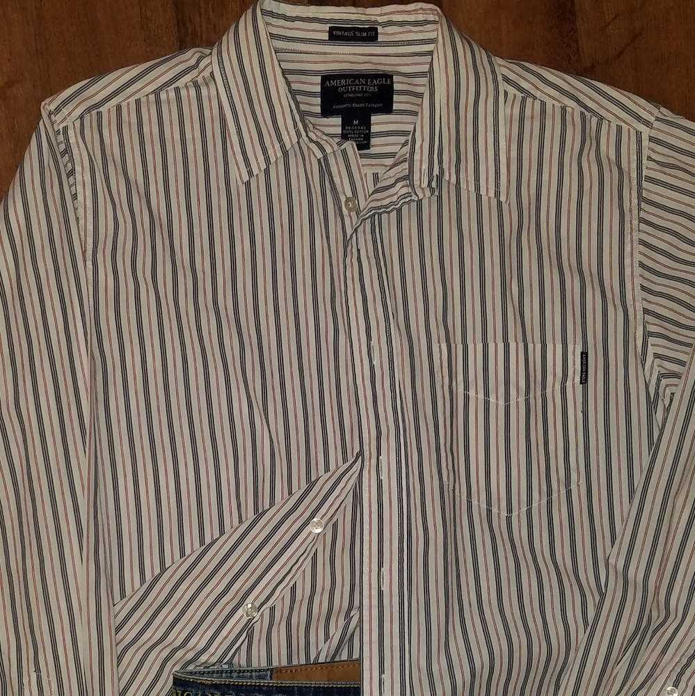 American eagle slim fit button down
